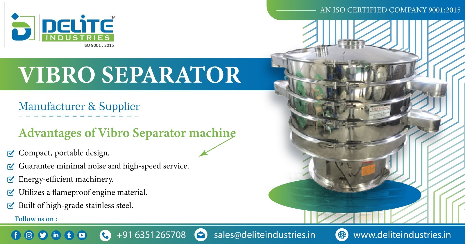 Vibro Separator Manufacturer in Rajasthan