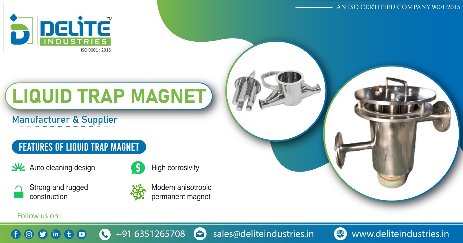 Liquid Trap Magnet Supplier in Karnataka